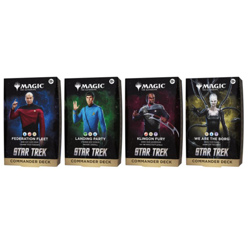 WTCD58990001 MTG Star Trek Commander Deck Display published by Wizards of the Coast