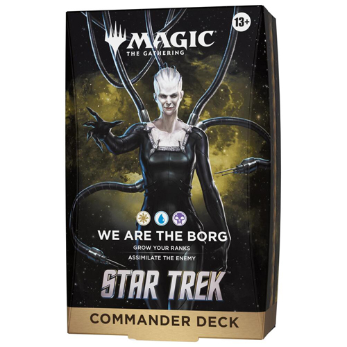 WTCD58990001S4 MTG Star Trek We Are The Borg Commander Deck published by Wizards of the Coast
