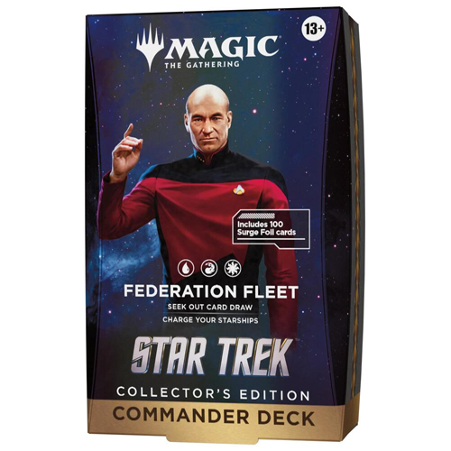WTCD59000000S1 MTG Star Trek Federation Fleet Collector Commander Deck published by Wizards of the Coast