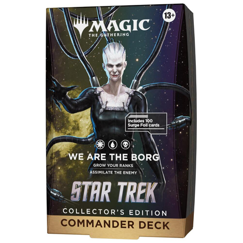 WTCD59000000S4 MTG Star Trek We Are The Borg Collector Commander Deck published by Wizards of the Coast