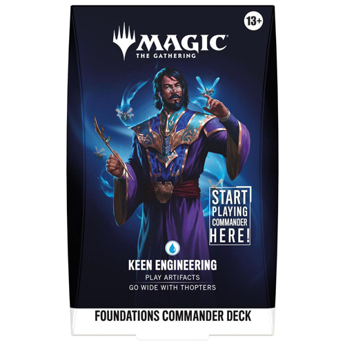 2!WTCD59310001S1 MTG Foundations Keen Engineering Starter Commander Deck published by Wizards of the Coast