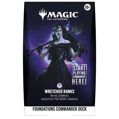 2!WTCD59310001S2 MTG Foundations Wretched Ranks Starter Commander Deck published by Wizards of the Coast