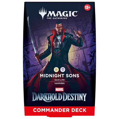 2!WTCD64660001S1 MTG Marvel Darkhold Destiny Midnight Sons Commander Deck published by Wizards of the Coast