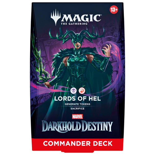 2!WTCD64660001S3 MTG Marvel Darkhold Destiny Lords of Hel Commander Deck published by Wizards of the Coast