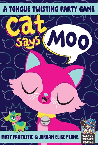 2!WWGCSM001 Cat Says Moo Card Game published by Wise Wizard Games