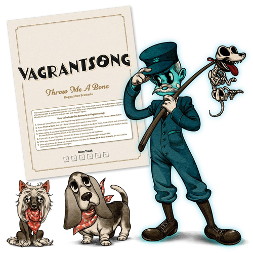 WYR11617 Vagrantsong Board Game: Throw Me A Bone Dogcatcher Scenario published by Wyrd Games