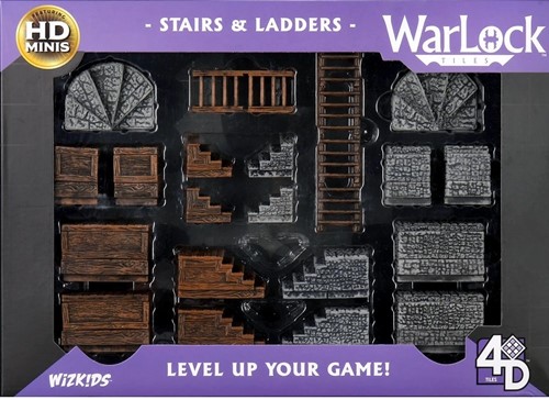 WZK16504 WarLock Tiles System: Stairs And Ladders published by WizKids Games