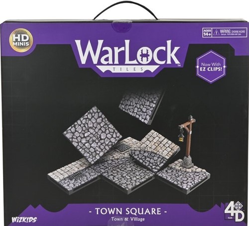 WZK16521 WarLock Tiles System: Town And Village - Town Square published by WizKids Games