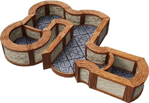 2!WZK16532 WarLock Tiles System: Town And Village Angles And Curves Expansion Pack 1 published by WizKids Games
