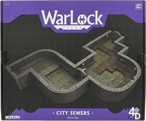 WZK16536 WarLock Tiles System: City Sewers Core Set published by WizKids Games