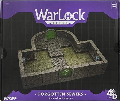 WZK16554 WarLock Tiles System: Forgotten Sewers Stand-Alone Expansion published by WizKids Games