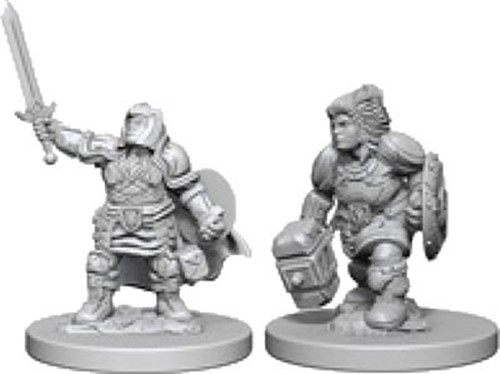 WZK72631S Dungeons And Dragons Nolzur's Marvelous Unpainted Minis: Dwarf Female Paladin published by WizKids Games