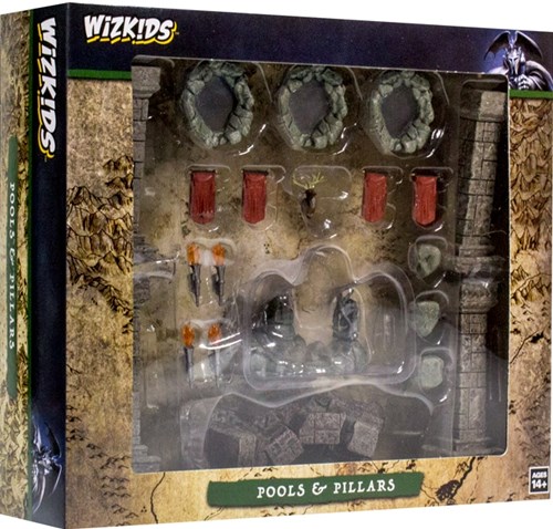 WZK73050 Pathfinder Battles: Fantasy Terrain Set 1: Painted Pools And Pillars published by WizKids Games