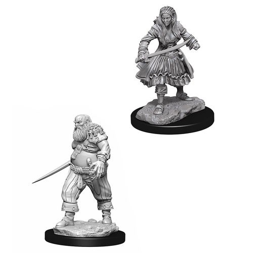 WZK73095S Pathfinder Deep Cuts Unpainted Miniatures: Pirates published by WizKids Games