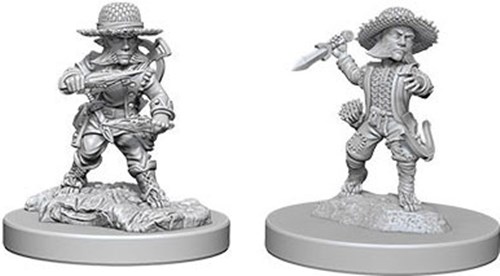 2!WZK73407S Pathfinder Deep Cuts Unpainted Miniatures: Halfling Male Rogue published by WizKids Games