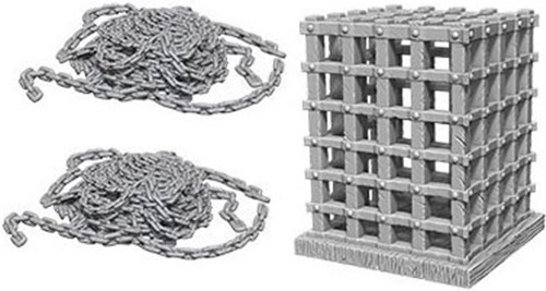WZK73419S Pathfinder Deep Cuts Unpainted Miniatures: Cage And Chains published by WizKids Games