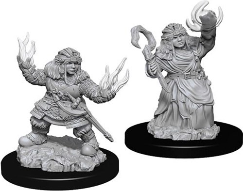 2!WZK73543S Pathfinder Deep Cuts Unpainted Miniatures: Dwarf Female Summoner published by WizKids Games