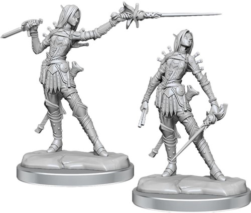 WZK77003 Pathfinder Legendary Cuts Painted Miniatures: Female Elf Rogue published by WizKids Games