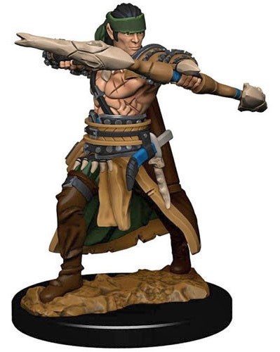 WZK77505S Pathfinder Deep Cuts Painted Miniatures: Half-Elf Ranger Male published by WizKids Games