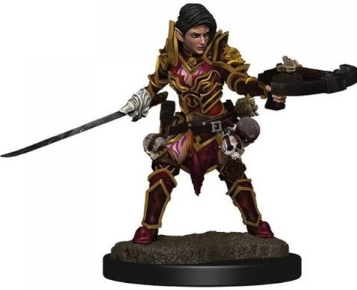 WZK77506S Pathfinder Deep Cuts Painted Miniatures: Half-Elf Ranger Female published by WizKids Games