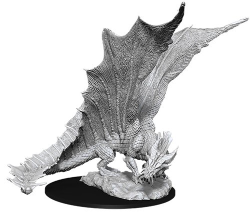 WZK90034 Dungeons And Dragons Nolzur's Marvelous Unpainted Minis: Young Gold Dragon published by WizKids Games