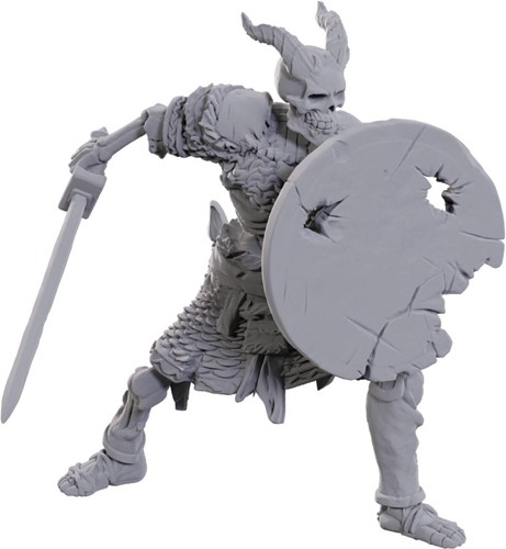 2!WZK90116 Dungeons And Dragons Nolzur's Marvelous Unpainted Minis: Tiefling Skeleton published by WizKids Games