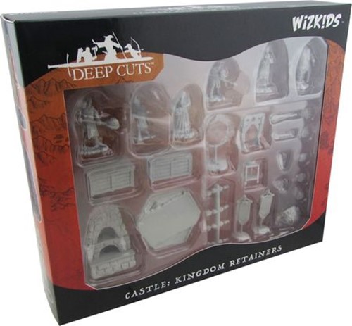 WZK90121 Pathfinder Deep Cuts Unpainted Miniatures: Towns People - Castle Retainers published by WizKids Games