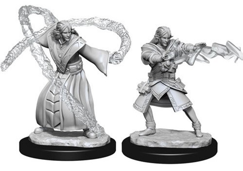 WZK90140S Dungeons And Dragons Nolzur's Marvelous Unpainted Minis: Elf Male Wizard 3 published by WizKids Games