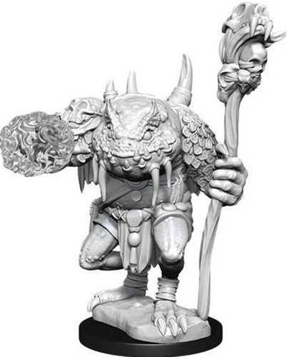 WZK90213S Dungeons And Dragons Nolzur's Marvelous Unpainted Minis: Green Slaad 2 published by WizKids Games