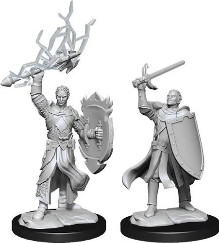 WZK90230S Dungeons And Dragons Nolzur's Marvelous Unpainted Minis: Half-Elf Paladin Male published by WizKids Games