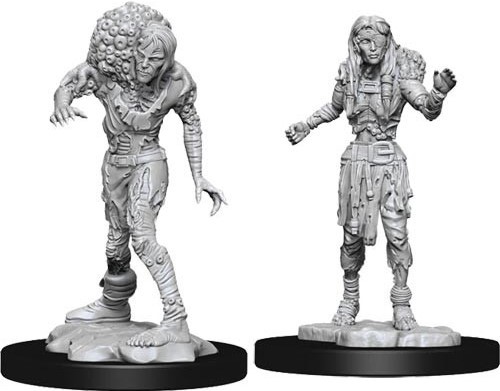 WZK90242S Dungeons And Dragons Nolzur's Marvelous Unpainted Minis: Drowned Assassin And Drowned Ascetic published by WizKids Games