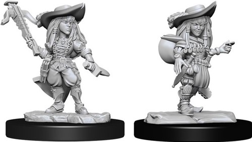 2!WZK90327S Pathfinder Deep Cuts Unpainted Miniatures: Gnome Bard Female published by WizKids Games