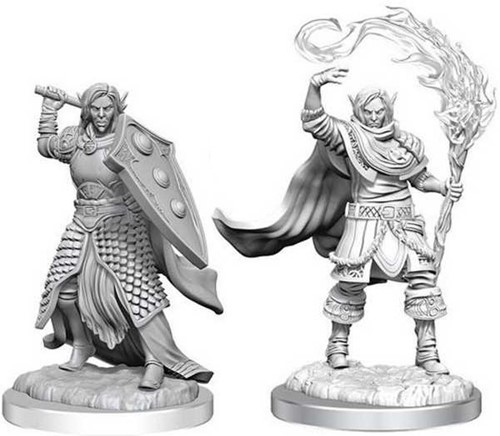 WZK90404S Dungeons And Dragons Nolzur's Marvelous Unpainted Minis: Elf Cleric Male published by WizKids Games