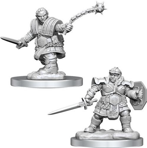 WZK90406S Dungeons And Dragons Nolzur's Marvelous Unpainted Minis: Dwarf Fighter Female published by WizKids Games