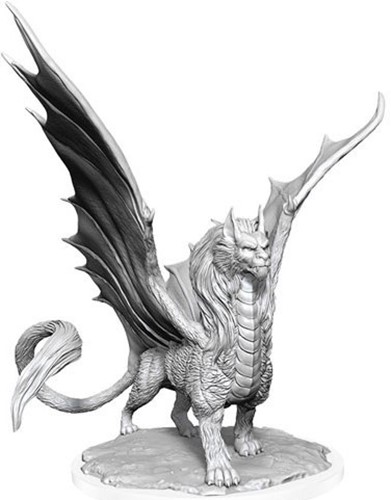 WZK90492S Dungeons And Dragons Nolzur's Marvelous Unpainted Minis: Dragonne published by WizKids Games