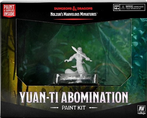 WZK90569 Dungeons And Dragons Nolzur's Marvelous Unpainted Minis: Yuan-ti Abomination Paint Kit published by WizKids Games
