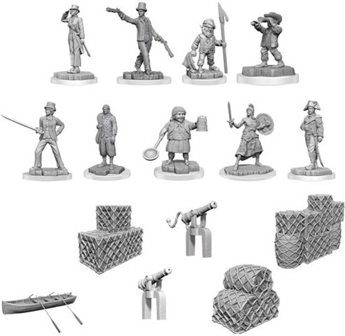 WZK90593 WizKids Deep Cuts Unpainted Miniatures: Ship's Crew Boxed Set published by WizKids Games