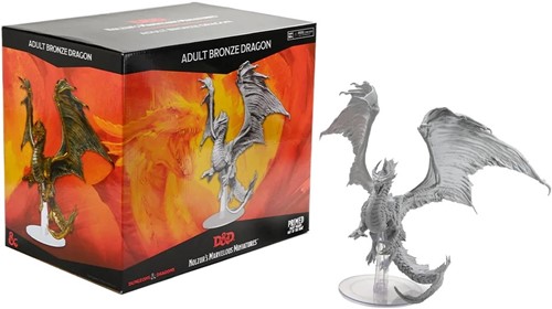 WZK90602 Dungeons And Dragons Nolzur's Marvelous Unpainted Minis: Adult Copper Dragon published by WizKids Games