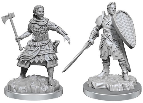 Dungeons And Dragons Nolzur's Marvelous Unpainted Minis: Human Fighters