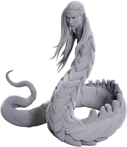 2!WZK90713 Pathfinder Deep Cuts Unpainted Miniatures: Lunar Naga published by WizKids Games