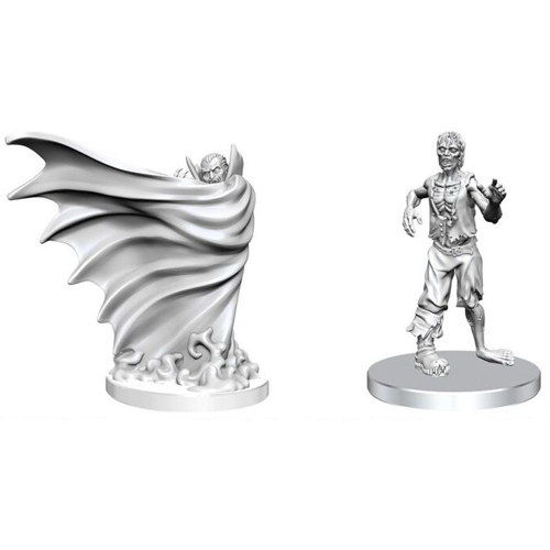 WZK90813 Dungeons And Dragons Nolzur's Marvelous Unpainted Minis: Classic Vampire And Classic Zombie published by WizKids Games
