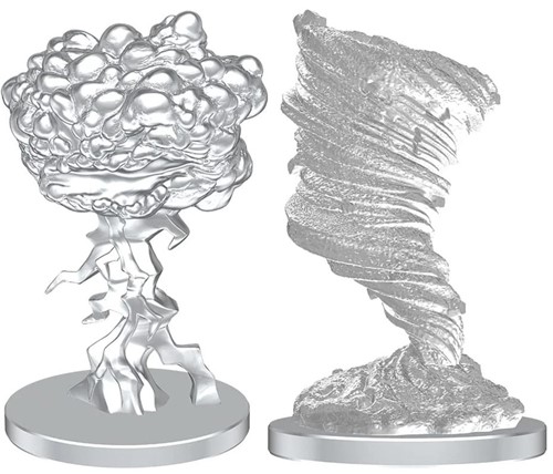 2!WZK90834 Pathfinder Deep Cuts Unpainted Miniatures: Living Thunderclap And Living Whirlwind published by WizKids Games