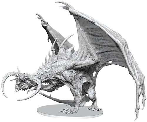2!WZK90847 Pathfinder Deep Cuts Unpainted Miniatures: Diabolic Dragon published by WizKids Games