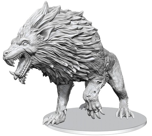 WZK90848 Dungeons And Dragons Nolzur's Marvelous Unpainted Minis: Dire Worg published by WizKids Games