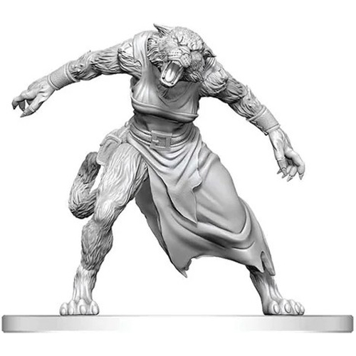 2!WZK90874 Pathfinder Deep Cuts Unpainted Miniatures: Weretiger published by WizKids Games