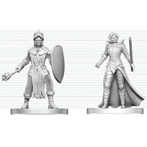 3!WZK90892 Dungeons And Dragons Nolzur's Marvelous Unpainted Minis: Gauntlet And Zhentilar Paladin Of Bane published by WizKids Games