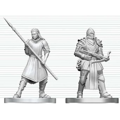 3!WZK90894 Dungeons And Dragons Nolzur's Marvelous Unpainted Minis: Town Guards published by WizKids Games