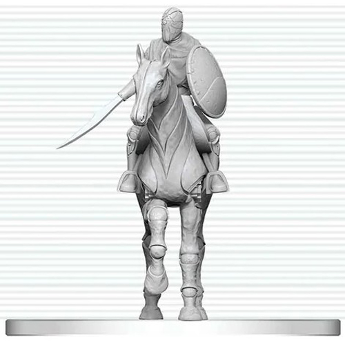 2!WZK90899 Dungeons And Dragons Nolzur's Marvelous Unpainted Minis: Nimblewright Steed With Rider published by WizKids Games