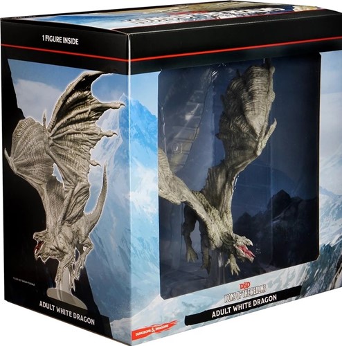 WZK96020 Dungeons And Dragons: Adult White Dragon Premium Figure published by WizKids Games