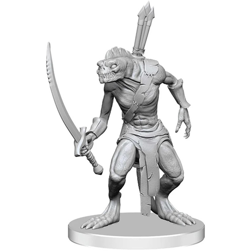2!WZK97584 Pathfinder Deep Cuts Unpainted Miniatures: Xulgath Skirmisher And Stoneliege published by WizKids Games